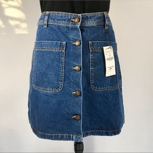 Zara Denim Skater Skirt, New with tags